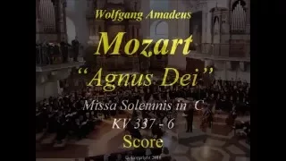 Mozart - Missa Solemnis in C major - KV 337 - 6  Agnus Dei  -Score