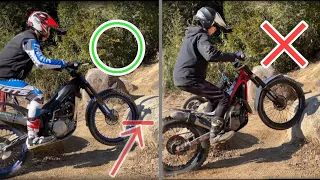 double blip and zap on trials bikes ｜skill training practice