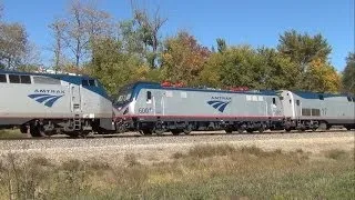 Massive consist plus ACS-64 on Amtrak's Southwest Chief - Rutledge, MO 10/13/13