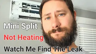 Mini Split Not Heating Leaking Refrigerant