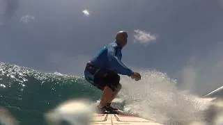 Surfing in the Maldives at Jail's