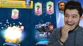 BEDAVA EFSANEVİ KRAL SANDIĞINI ALIP AÇTIK!! Clash Royale