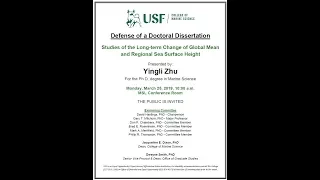 Yingli Zhu, Defense of a Doctoral Dissertation