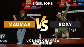 Madmax vs Roxy [1v1 b-girl top 8] // stance // Undisputed x UK B-Boy Champs 2022