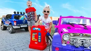 Little Girl Elis Ride On Pink Jeep My Little Pony 12V Power Wheel with Baby Doll and Thomas Ford