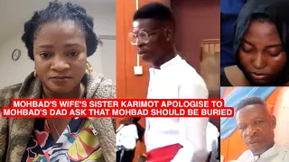 Mohbad's Wife's Sister Karimot Apologise To Mohbad's Dad, and Advise Him To Let Mohbad Be Buried Now