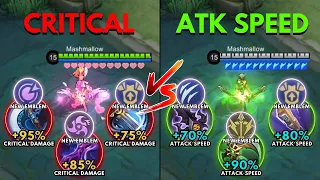 MLBB New Emblem System │ Critical vs Attack Speed Build Miya