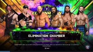 WWE LATEST ELIMINATION CHAMBER MATCH 2024 | KANE VS JHON VS BRAUN VS ROMAN VS SETH VS DREW MCINTYRE
