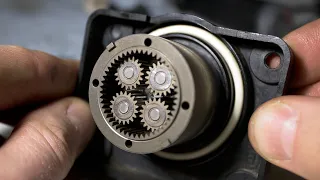 Husqvarna Automower wheel motor disassembly, greasing and bearings change