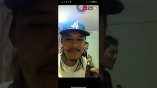 Dong live on Instagram. Live roasting. to fucchey.