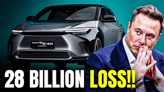 Elon Musk Lost $28 Billion as Tesla Takes a Hit: Toyota Says 'People Are Finally Waking Up'