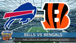 Buffalo Bills vs Cincinnati Bengals - NFL Divisional Round Playoff 2023 Highlights - (Madden 23 Sim)