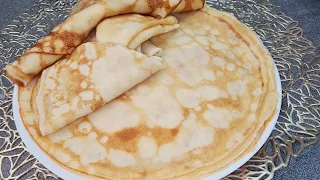 Pancakes are tastier than grandma's and mom's! Recipe for thin pancakes in milk