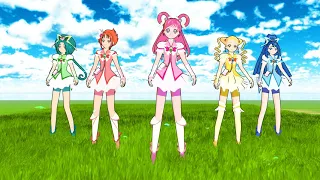 [MMD プリキュア] プリキュア5 GoGo! Butterfly