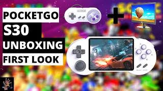 POCKETGO S30 UNBOXING AND FIRST LOOK / SNES PAD WITH A SCREEN