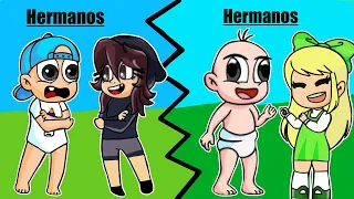 INTERCAMBIAMOS HERMANOS 😨AHORA BEBE NOOBSI ES MI HERMANA Y BEBE NOOB DE NANI.