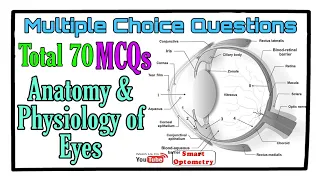 70 MCQs - Anatomy & Physiology of Eyes.
