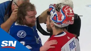 Canadiens And Lightning Exchange Handshakes After Tampa Bay Wins Stanley Cup In Game 5