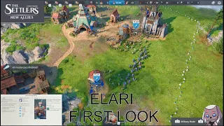 The Settlers: New Allies | ELARI FACTION FIRSTLOOK | A City Building RTS with Ships & Combat!