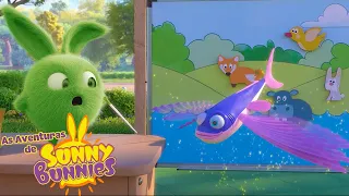 peixe voador | As Aventuras de Sunny Bunnies | Desenhos Animados Infantis