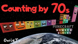 Counting by 70s Song Numberblocks Minecraft | Skip Counting by 70 | Math Songs for Kids