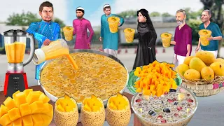 Mango Sabudana Drink Iftar Ki Special Aam Juice India Street Food Hindi Kahaniya Hindi Moral Stories