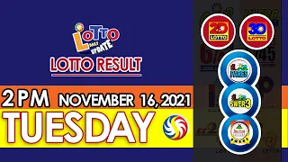 PCSO Lotto Results Today | Swertres Result Today 2PM November 16, 2021 3D Ez2 2D Stl Live