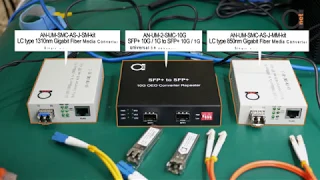 Converting Single Mode 1310 nm to Multimode 850nm using Universal SFP+ 10G OEO 1G Fiber Media Device