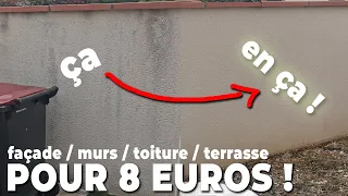 Nettoyer des murs extérieurs et une toiture pour pas cher