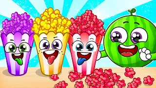 Rainbow Popcorn Song🍿+ MORE Funny Kids Songs And Nursery Rhymes by YUM YUM