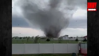 Man continues filming Andover tornado right up until it swallows his yard