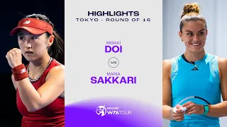 Misaki Doi vs. Maria Sakkari | 2023 Tokyo Round of 16 | WTA Match Highlights