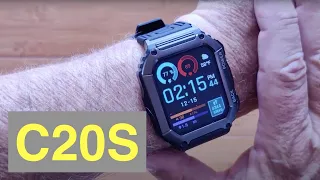 SENBONO C20S (KR06) Rugged Health/Fitness Bluetooth Call Smartwatch IP67 Waterproof: Unbox& 1st Look