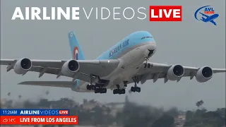 🔴LIVE LAX BIG STORM REVERSE OPS + AIR FORCE ONE TAKEOFF!