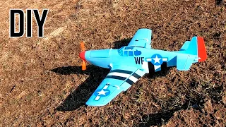 How to make P 51 Mustang RC Plane DIY