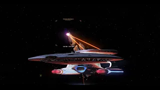 Star Trek Bridge Commander: Nebula class vs Krenim Warships