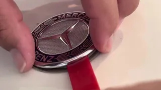 How to change Mercedes hood emblem