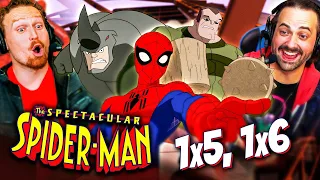 SPECTACULAR SPIDER-MAN Season 1, Episodes 5 & 6 REACTION!! Sandman | Rhino | Marvel