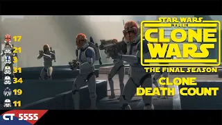 Star Wars The Clone Wars Season 7 Clone Death Count