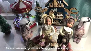 Ватная 🎄ёлочная игрушка. 🐰Самый подробный мастер класс для новичков и чайников , 3 тема 10  часть