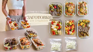 ЗАГОТОВКИ їжі для схуднення на 4 дні 🥗 Як схуднути харчуючись смачно і не готувати кожен день?