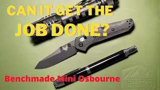 Benchmade Mini Osborne: is it too small or just enough? Unboxing, overview and everyday cut testing.