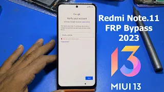 REMI NOTE 11 FRP Bypass | Redmi MiUi 13 FRP Bypass (2023)