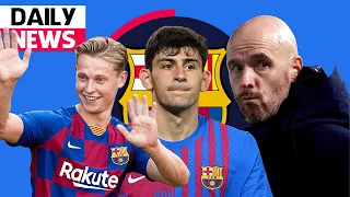 BARCELONA NEWS TODAY ft DE JONG TO MAN CITY, Erik Ten Hag, Yusuf Demir Future