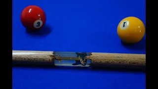 billiard cue stick with epoxy