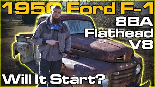1950 Ford F-1 8BA Flathead V8! Parked For Over 40 Years! Will It Start?!