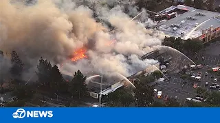 Massive 5-alarm fire destroys San Jose Home Depot; shelter-in-place issued for some residents