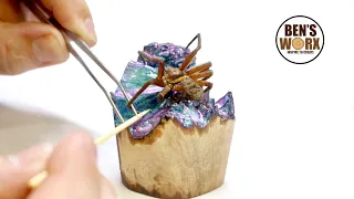 Making a Spider Resin Shift Knob - Epoxy Resin Art