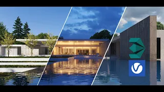 The most flexible lighting / Multiple Dome Lights/ V-Ray/ 3ds max/ Exterior/ Light Mix