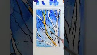 Acrylic Tree Painting Demo